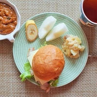塩レモン＊ツナポテトで朝ごはん☆今日も学校です〜