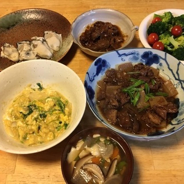 いつかの晩御飯は牛筋煮込みなど～