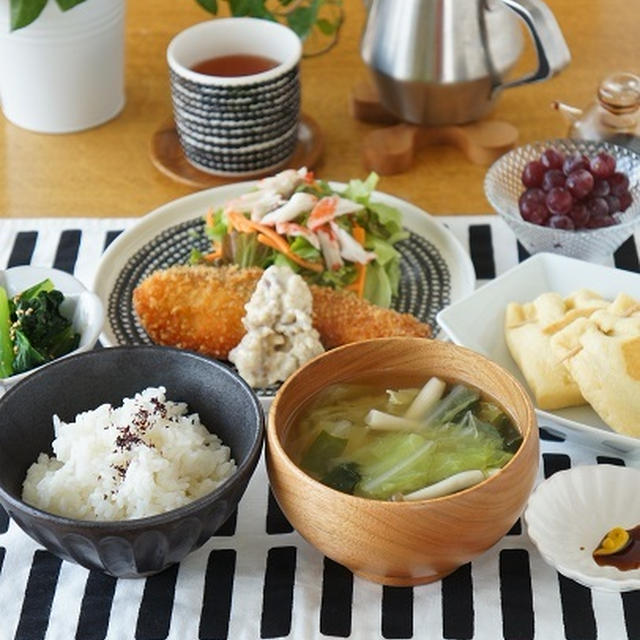 鮭フライ定食