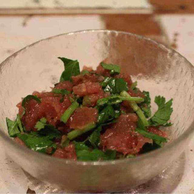 マグロ。／【recipe】エスニックまぐろすき
