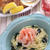わかめねぎ塩パスタのいか明太のせ