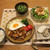 薄切り肉でポークチャップの晩ご飯　と　しいたけ～♪