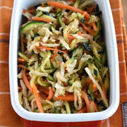 作り置きOK！食感がやめられない！切り干し大根とズッキーニの中華風サラダ
