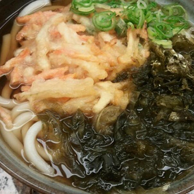かき揚げこぶうどん