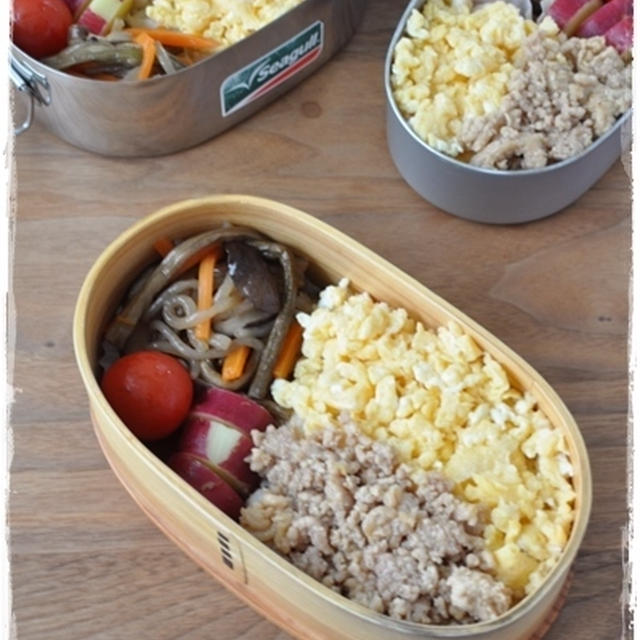 【困ったときのそぼろ丼弁当】