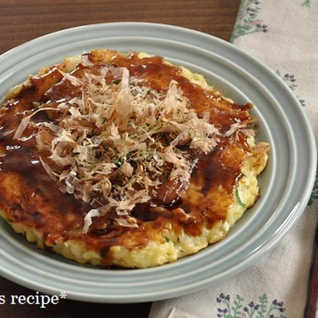 【冷凍ごはん活用レシピ】冷凍ごはんでお好み焼き風