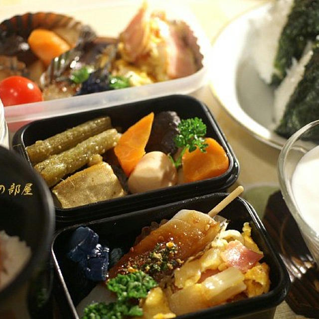 主人のお弁当３日分を纏めてご紹介です。