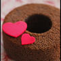 バレンタインに♪ホットケーキミックスで簡単！チョコシフォンケーキとラッピング