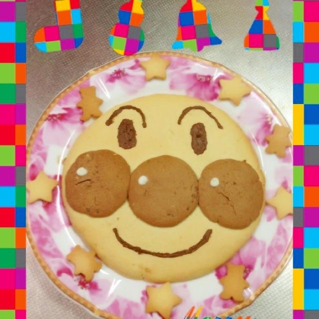 でかでかアンパンマンクッキー☆