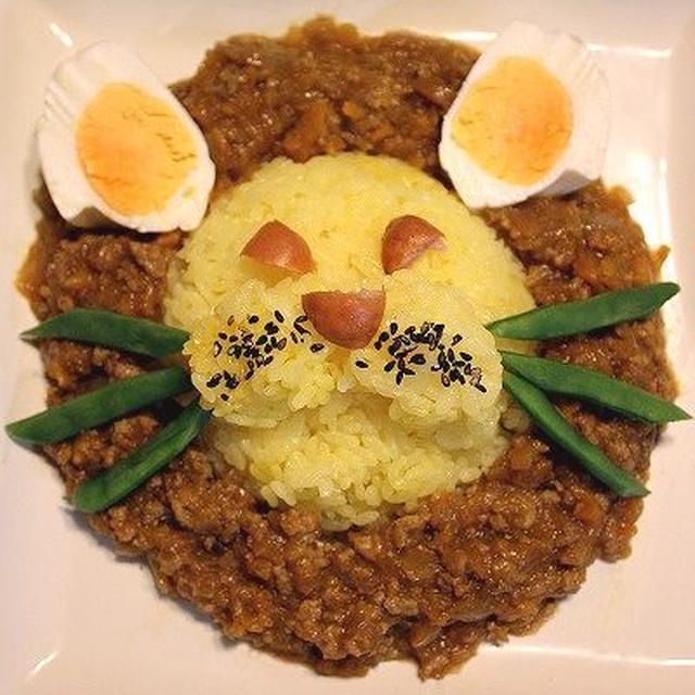 デコレーション、ライオンさんカレー♪