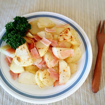 簡単＊ジャガイモの晩ごはん