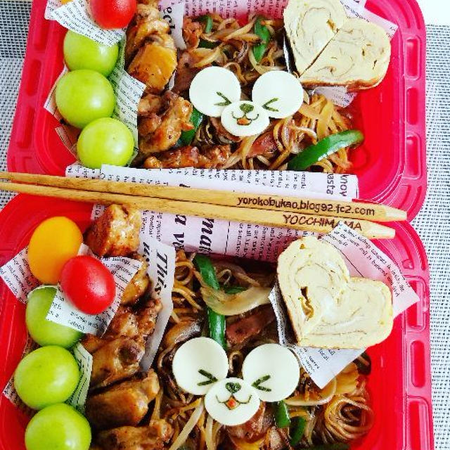 ダッフィー焼きそば弁当♪