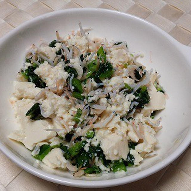 豆腐のしらす和え
