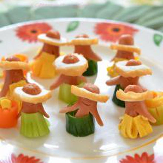 子供達と作ってみました～✿ソーセー人!(^^)!