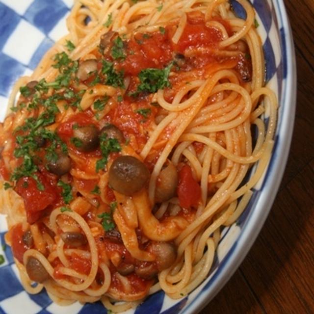 5月7日　　辛い トマトの パスタ