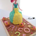世界に一つだけ♡アリエルのケーキ♡Rico3歳BD