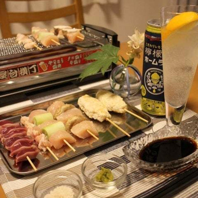 おうち焼鳥で至福のレモンサワー！おススメ長芋入りつくね