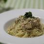 豆腐と梅の冷製パスタ