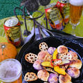 パンプキンビールテイスト　もっちりかぼちゃと紫芋の　ちぎりースパン by 青山　金魚さん