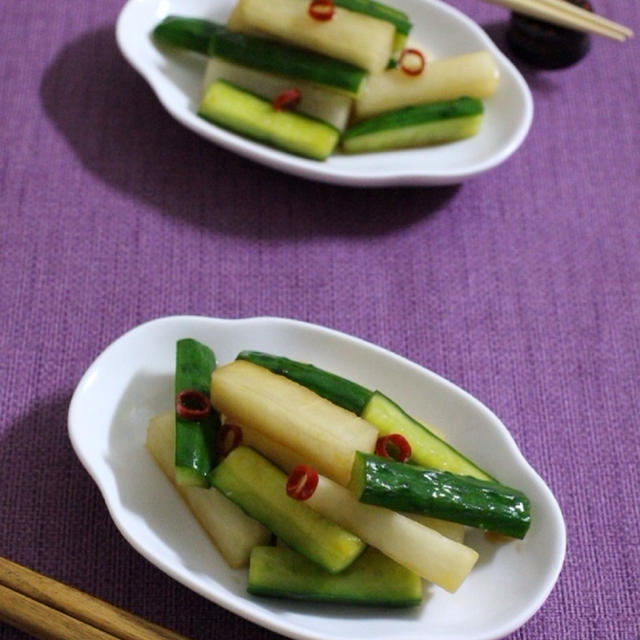 大根ときゅうりの中華風漬け物