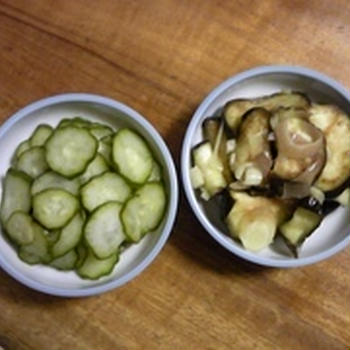 夏のさわやか簡単漬け物２種