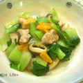 青梗菜と鶏肉の中華煮