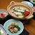 レシピ付き献立　アユご飯・鶏と里芋の含め煮・トマトの甘酢和え・冷ややっこ