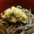 「 二・八そば」お家で蕎麦打ち〜と〜フキノトウの天ぷら　（キッチン　ラボ）