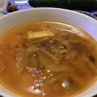 キムチきのこスープ