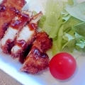 冷凍の鶏むね肉で、ふわっとサクッとチキンカツ♪ 