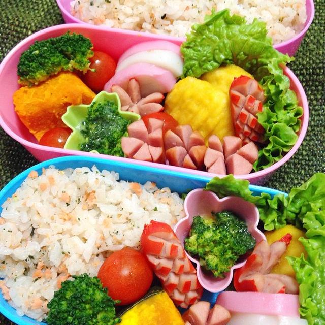DELON オーガニックナウ・ボディローション と 赤いウィンナーのお弁当