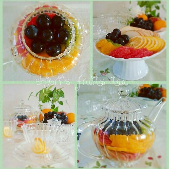 フルーツティーを入れましょ♪。