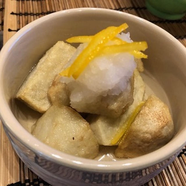 新しいビール3種とゆかり姉妹と里芋の揚げ出し豆腐風