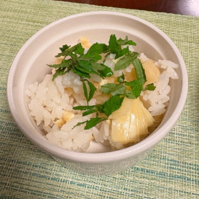 たけのこごはん、今季初