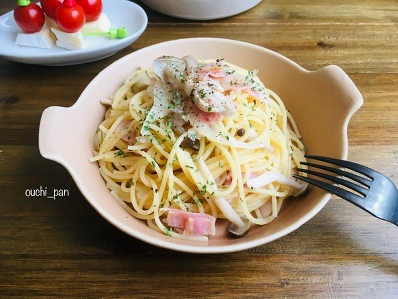 めっちゃ簡単！白だしとバターのパスタ。