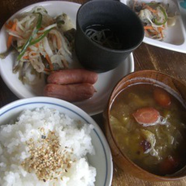 ☆こうまる初登園〜和の朝ご飯〜☆