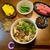 ひと山越えて、ホッとごはん：野菜主体の夜食(笑)