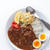 カレーとマカロニサラダのワンプレート