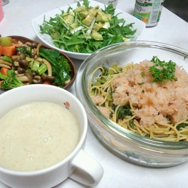 【レシピ】おろしスパとサツマイモポタージュ