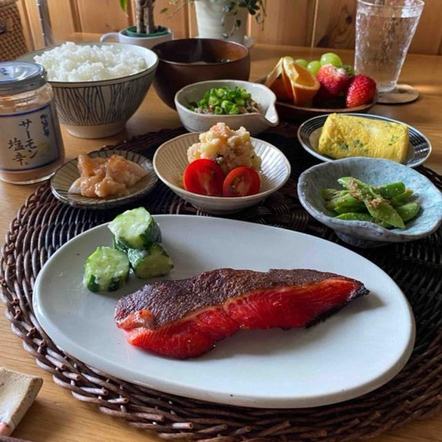 練習前後のごはん。これは美味しいお取り寄せ。