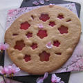 桜のジャンボステンドグラスクッキー