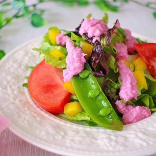 春の食材をふんだんに アサリのパスタ 紫玉ねぎのピンクドレッシングサラダ By いずみさん レシピブログ 料理ブログのレシピ満載