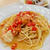 【冷凍トマトとカマンベールチーズのパスタ】混ぜるだけで手軽に美味しい！夏パスタ。