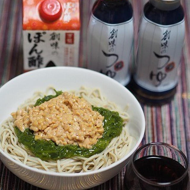 【モラ】創味食品 創味のつゆ200mlで「ねばねば冷やしそば」