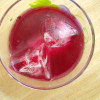 さわやか赤紫蘇ジュースと、懐かしの写真付きバニラアイスレシピ☆