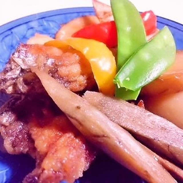 鰆と長芋・いろいろ野菜の揚げびたし♪