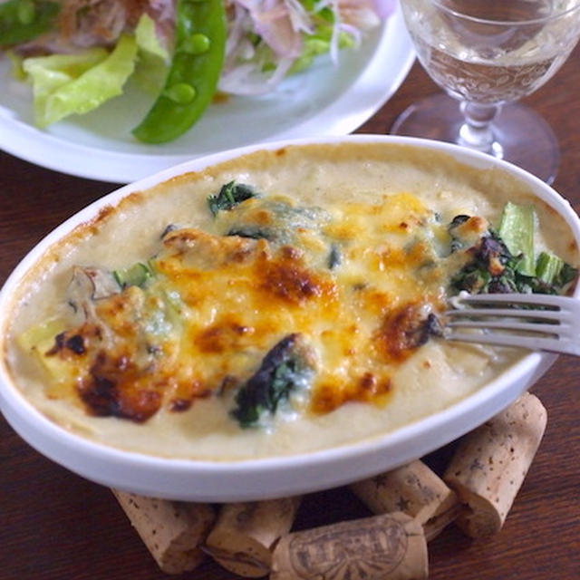 和風カキグラタン☆みそが決めての冬に食べたい一品