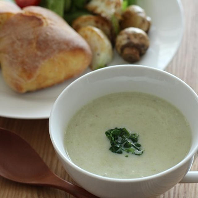 捨てちゃうところで。野菜とポタージュと、お魚のポタージュ