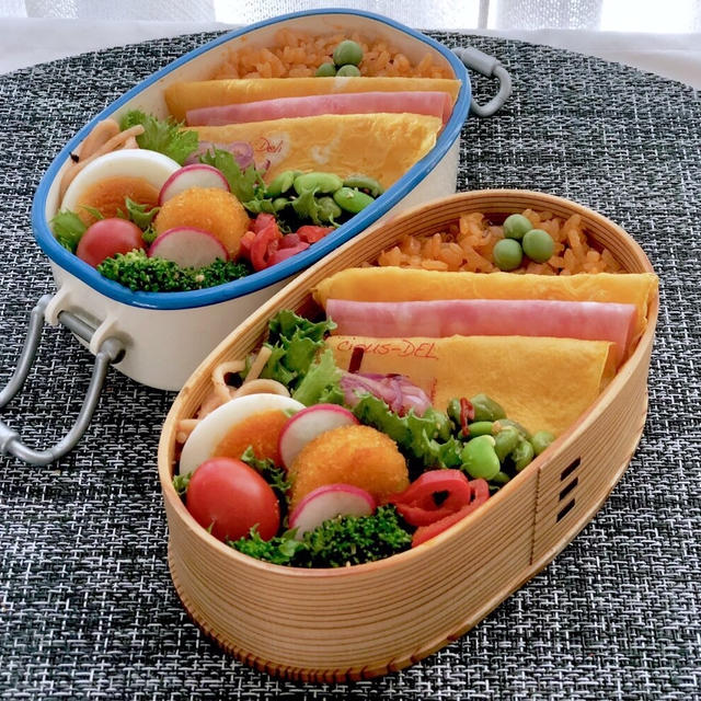 変わりオムライス弁当～普通に作るより簡単～作り方レシピと詰め込み動画