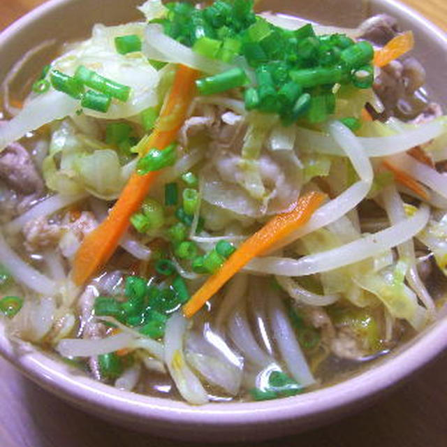 野菜たっぷりの簡単☆味噌ラーメン♪
